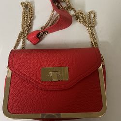 Like New Red Woman Shoulder Bag 