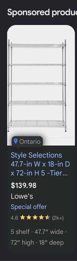 Lowe’s Racks