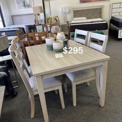 5-pc Dining Set( Table + 4 Chairs) Brand New