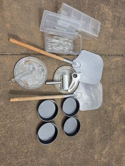 Pizza Making Tools and Pans Lot