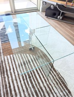 Glass coffee table