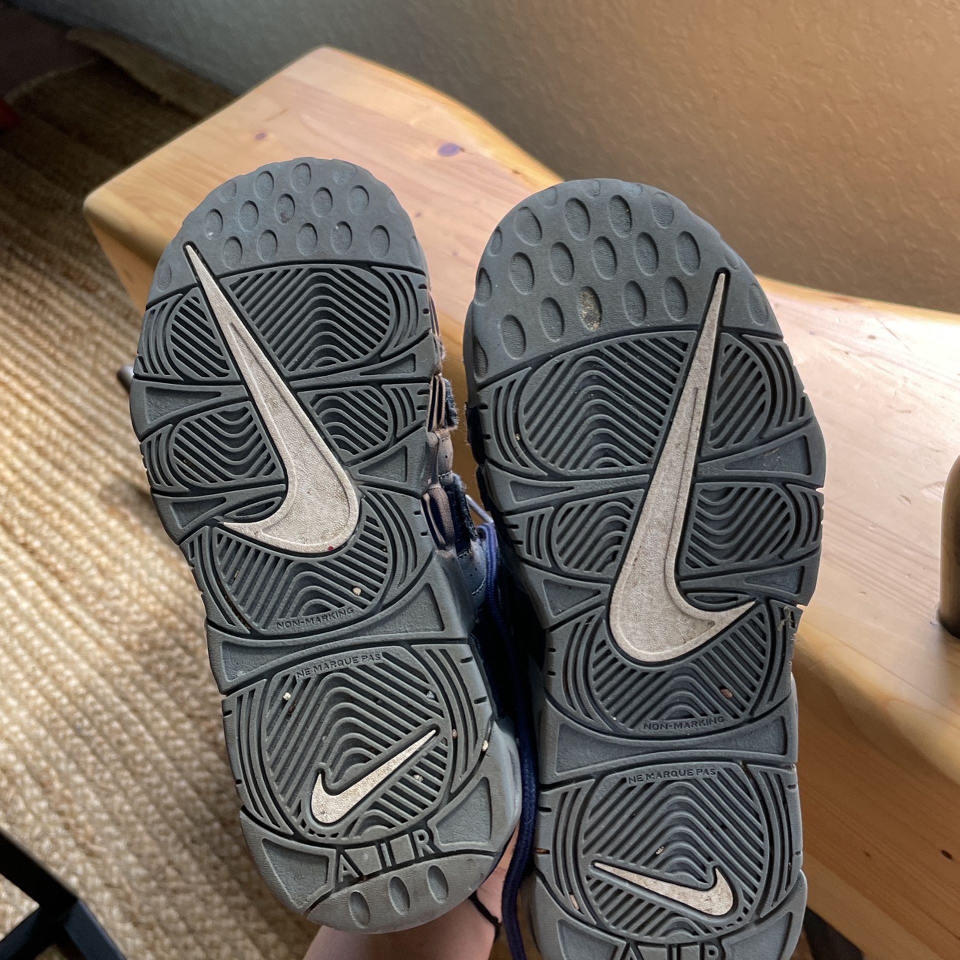 Nike Air More Uptempo PS 'Cool Grey Kid's Midnight Navy' Youth