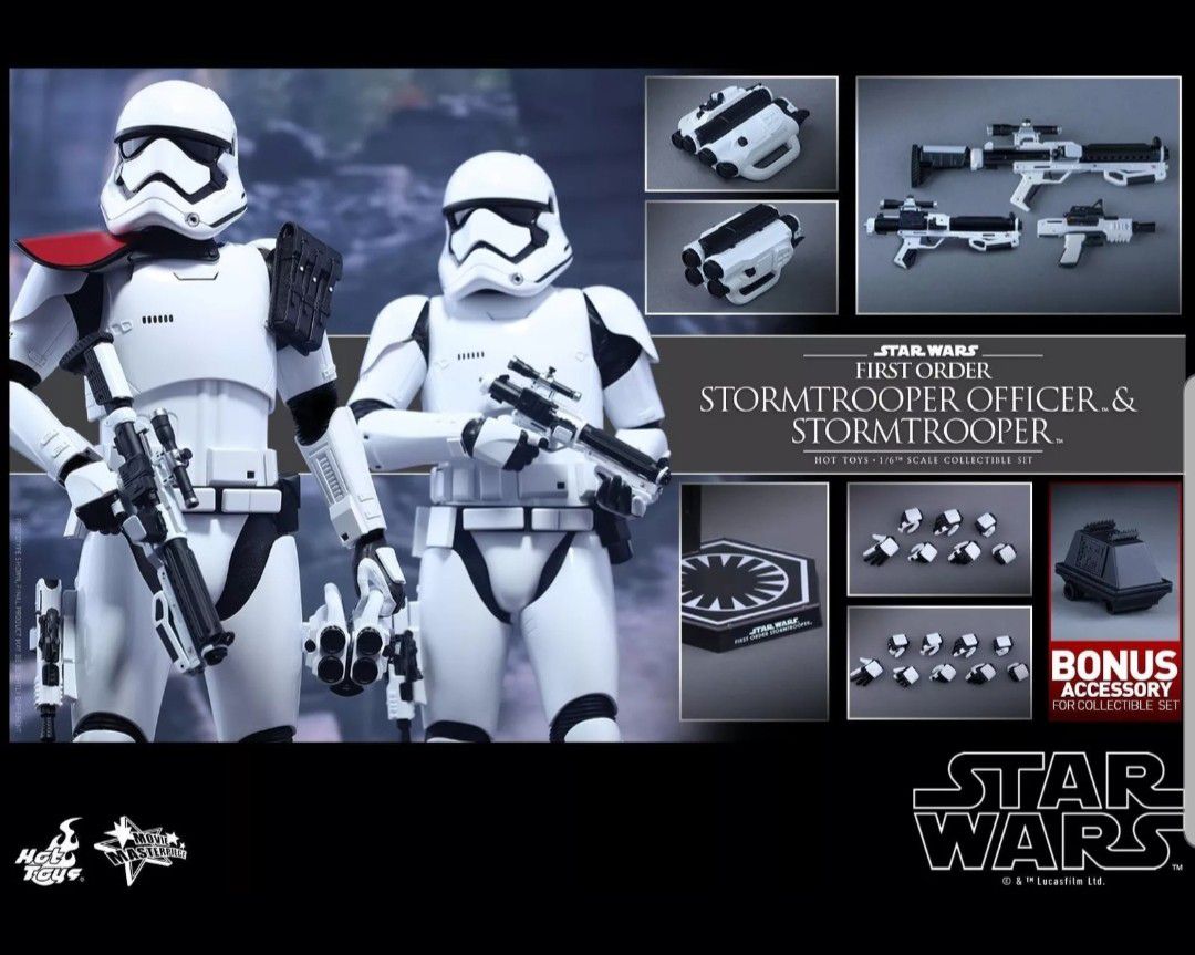 Hot toys star wars stormtroopers 2 pack officer 1/6
