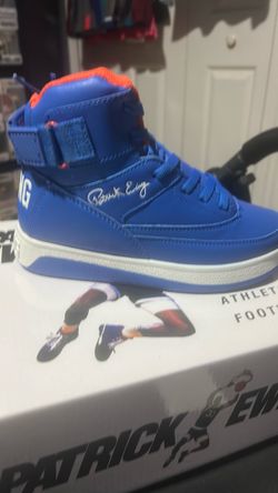 Patrick Ewing High-Top Sneakers Blue Orange