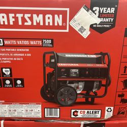 New In Box Craftsman 6000 Watt Generator 