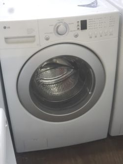 Lg washer and dryer gas set white