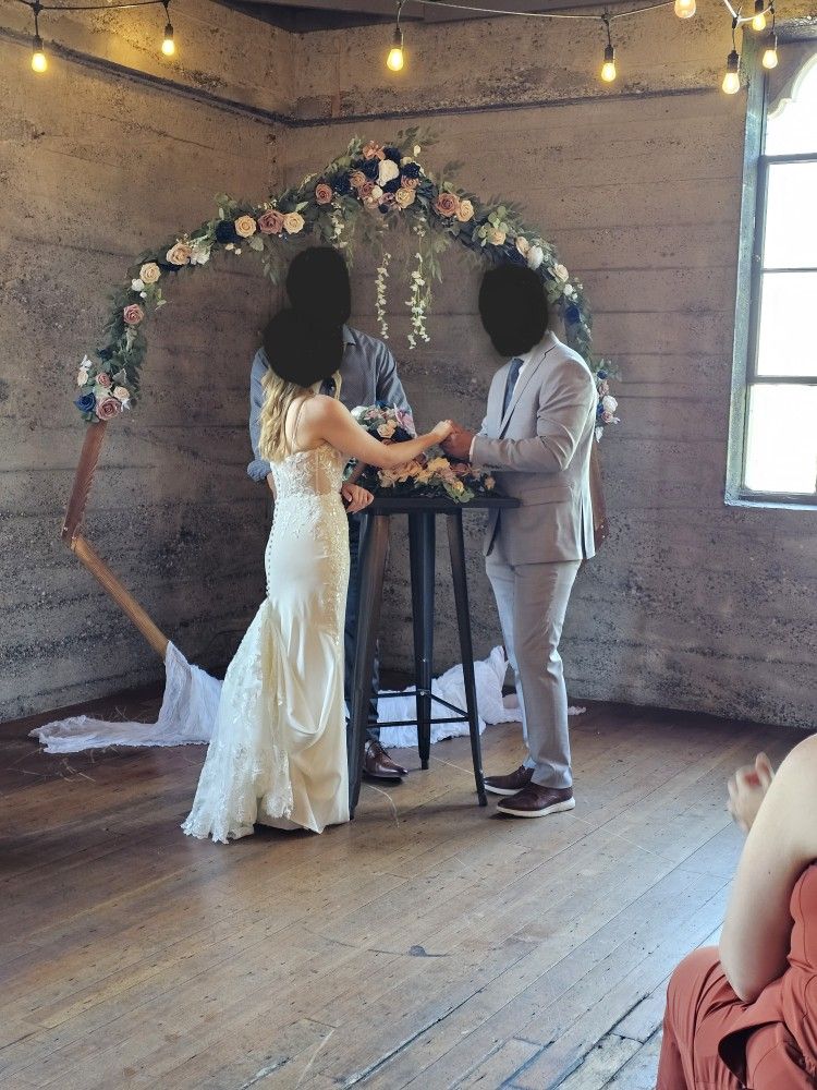 Heptagon wooden Arch for wedding, party backdrop