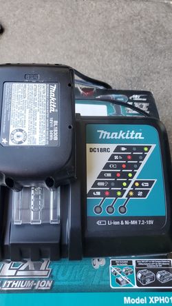 Charger and 18 V battery