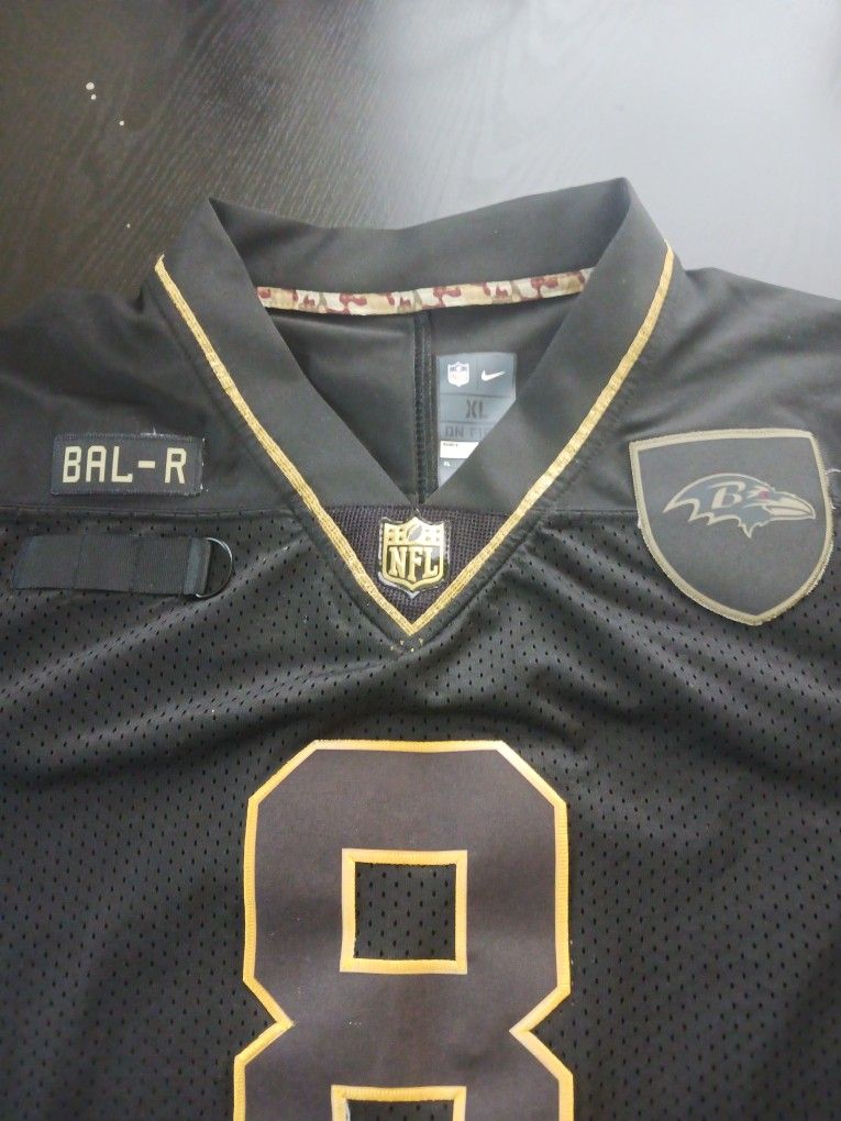 Lamar Jackson Baltimore Ravens NFL Jersey Black and Yellow