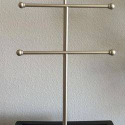 3-Tier Gold Jewelry Holder