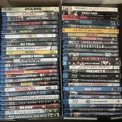 Multi Genre Blu-ray Movie Disc Collection 