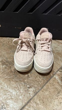 Rare Light pink suede Air Force 1 - Size 7 Women