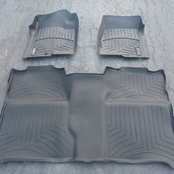 07-13 SILVERADO SIERRA CREW 1(contact info removed) 3500 WEATHERTECH FLOOR LINERS V6 V8 RWD 4X4 GAS DIESEL