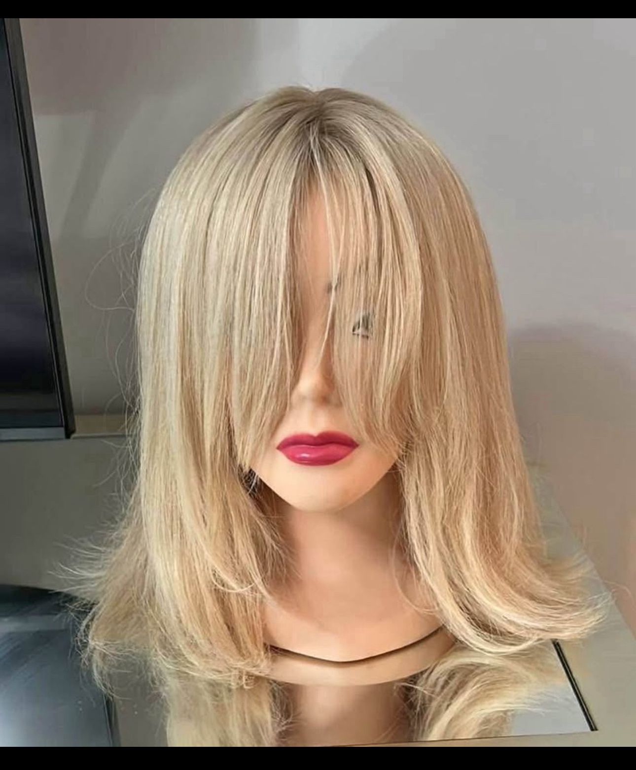 Wig New natural blonde hair