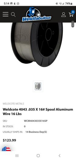 Mig welding aluminum wire feed Spool 16lb Brand New