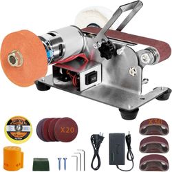 Mini Belt Sander, Electric Small Sander Knife Making Supplies, 7 Adjustable Speed, brand new