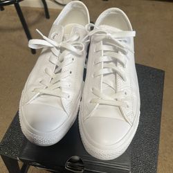 Converse Shoes (White Leather)