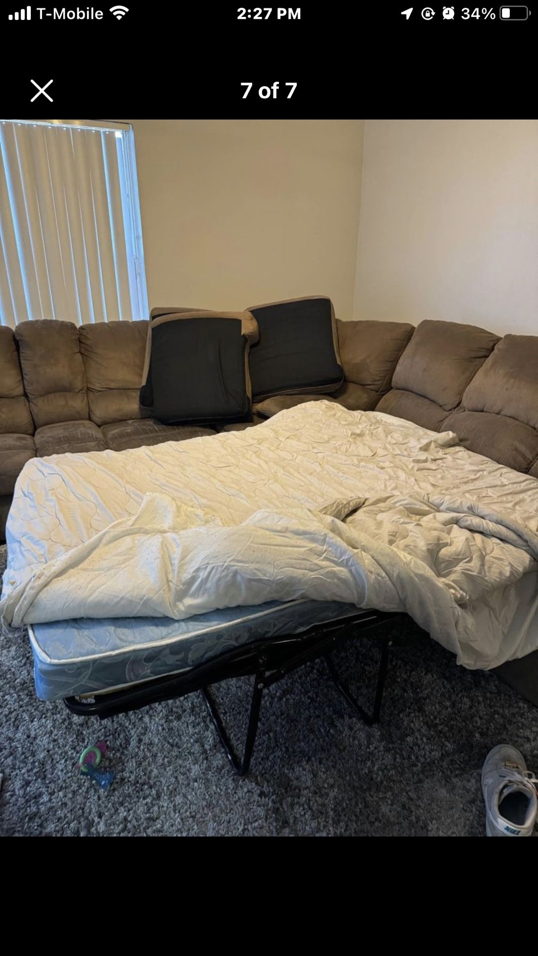 Sectional Sofa With Bed 