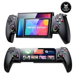 NinjaPlusOX MC5000 Switch 2 Controller Compatible with Switch 2/Switch/OLED/Android/iPhone, Wireless Switch Joypad Replacement with Hall Effect Joysti