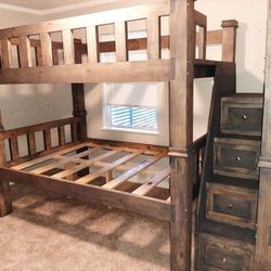 CUSTOM) 4 FULL-SIZE BUNK BEDS