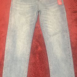 Levis 514 Straight/Stretch Jeans Size 14 Reg(Light Blue)