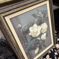 Set of 5 Framed Floral Still‑Life Prints