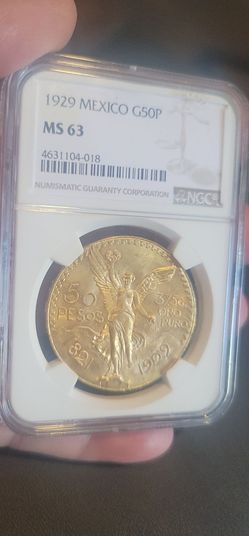 1929 Centenario MS63,  Certificated,,