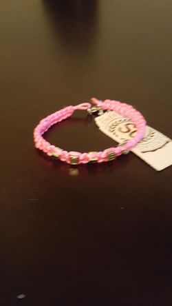 Little girl's hot pink bracelet