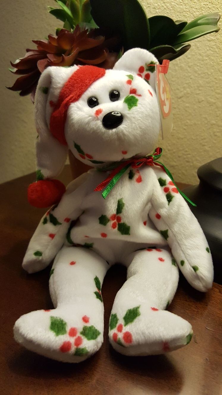 TY BEANIE BABY"1998 HOLIDAY TEDDY! 🐻