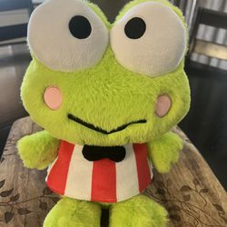 11” Keroppi Sanrio Plush Stuffed Frog Animal With Tags 