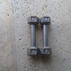2- Pesas De 5 Libras Cada Una - Oildale 