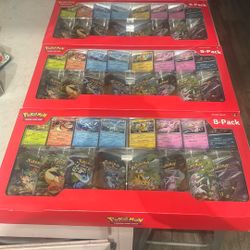 Pokémon 8 Pack Gift Set 4 Boxes 