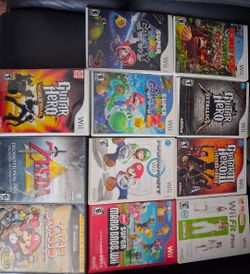 Nintendo Wii games: $50 for 9 or $6 each