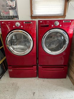 Lg washer and dryer with pedestal