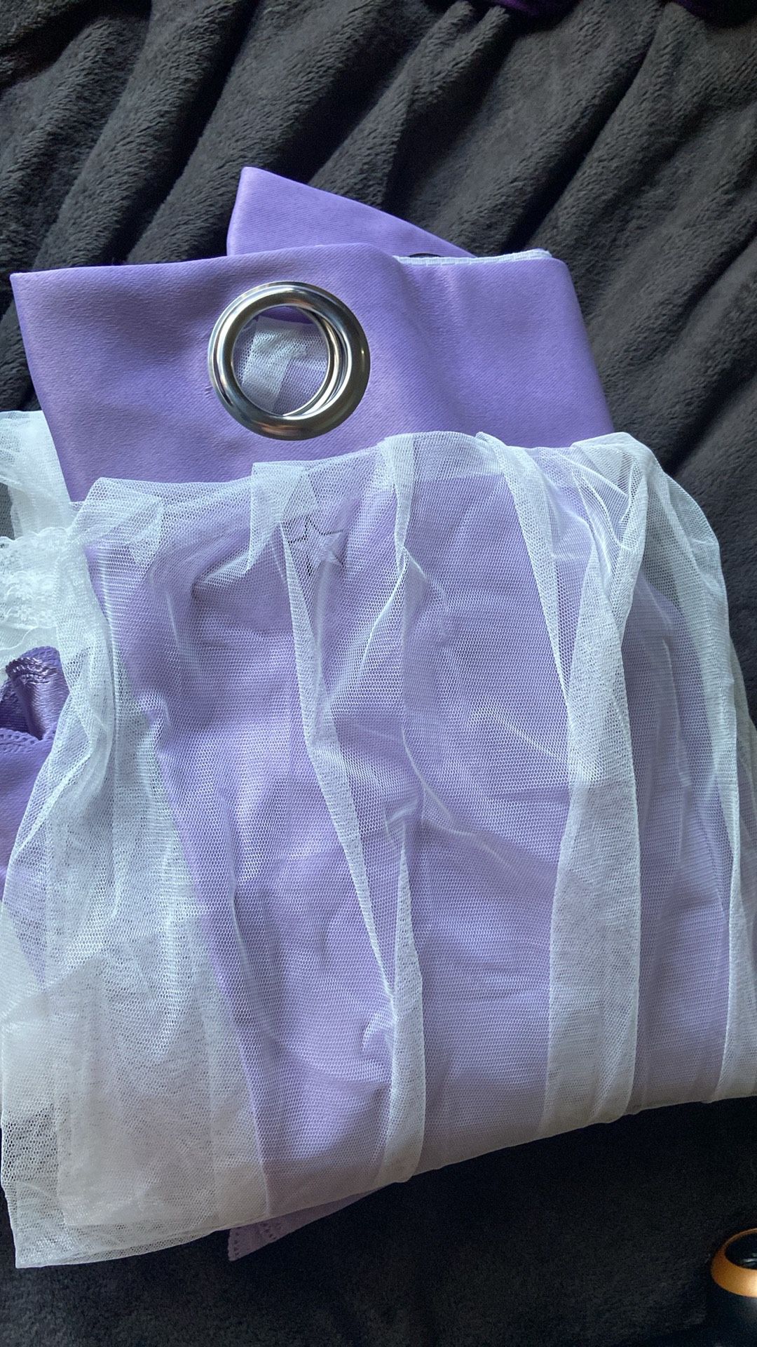 Gorgeous Purple Curtains.