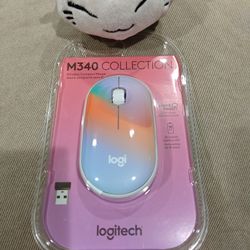 Logitech M340 Limited Collection Wireless Ambidextrous Mouse Silent Clicks Sheer Dream Brand New Sealed
