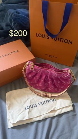 LV Pink Denim Pochette Valley Bag (price in photo)