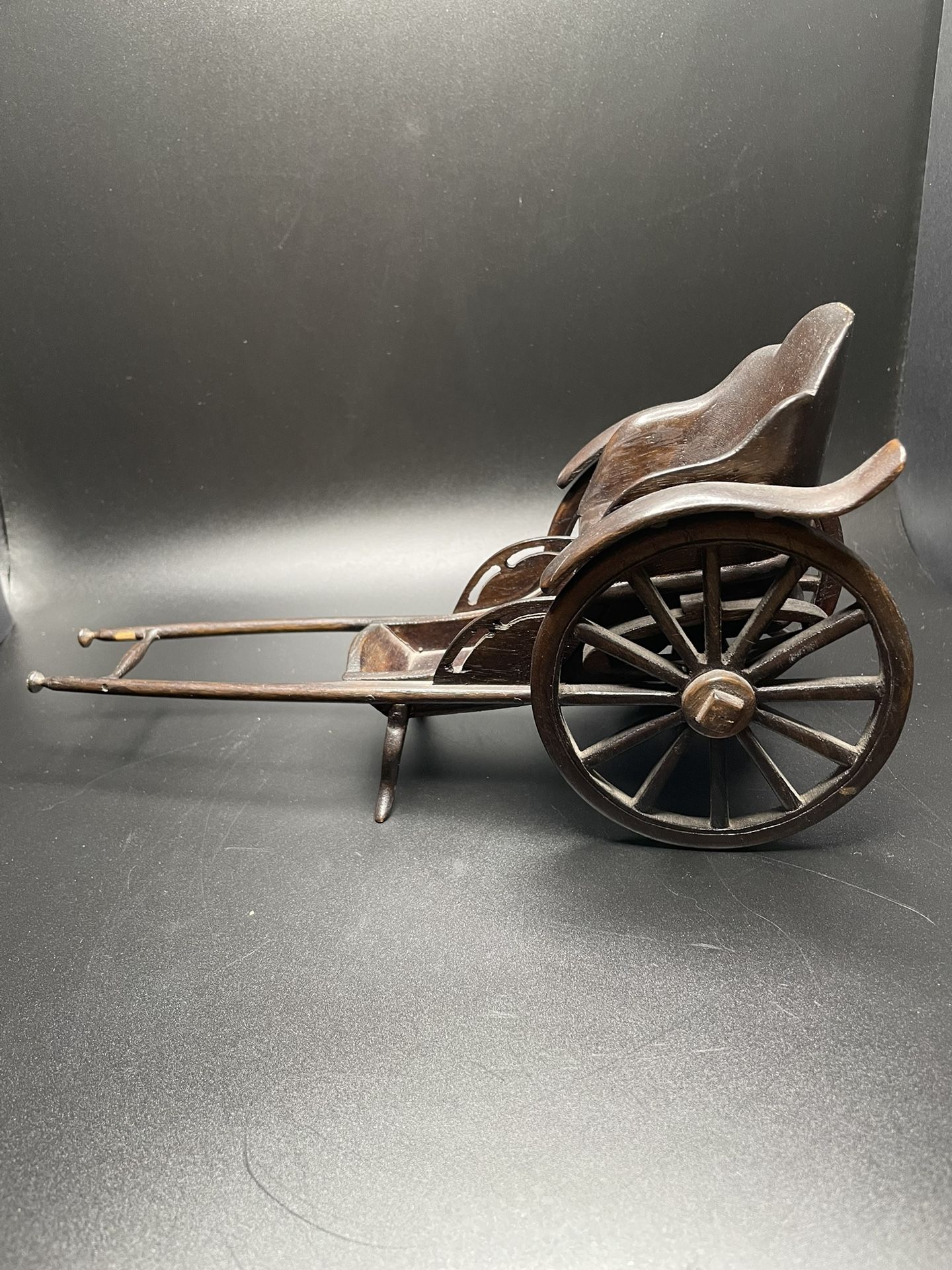 Antique Wooden Model Rickshaw - China