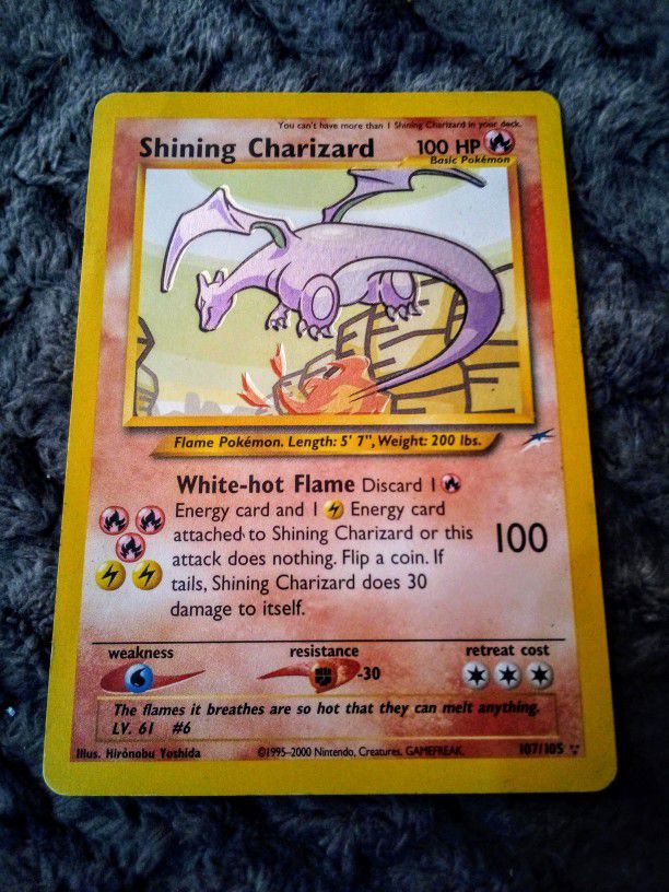 Shining Charizard Pokemon Card 
