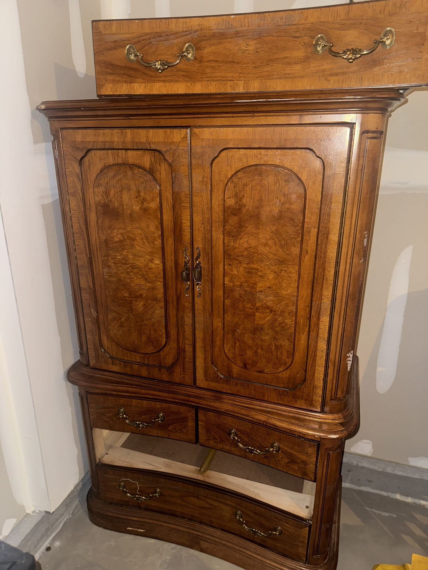 Burl Walnut Bedroom Set