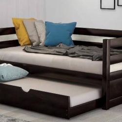 Trundle Twin Bed-Mattress Included 