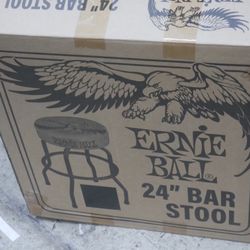 Ernie Ball Ernie Ball 24" Eagle Barstool Black new open box. box was open for inspection.