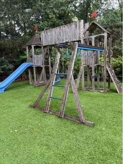 CedarWorks Wooden Playset