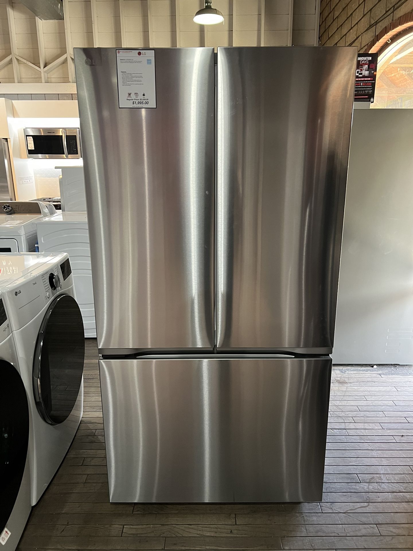 LG 25cu.ft Zero-Clearance MAX Counter-Depth Refrigerator - 🔥HOT DEAL🔥