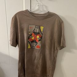 Rare Nike Large Brown Queen Of Hearts Men’s T Shirt