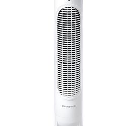 Honeywell QuietSet Whole Room Oscillating Tower filter Fan with Remote, White, HYF260