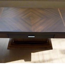 Unique Antique Art Deco Folding Coffee Table with Storage 