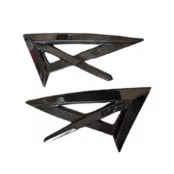  Lamborghini Urus Carbon Front Fender Side Trim Air Vents Cover Kit Fish fin 