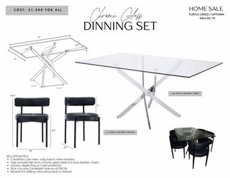 Dining Table & 6 Chairs