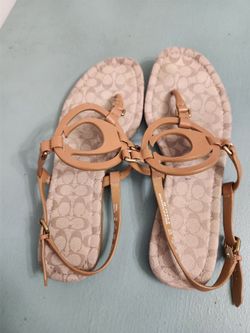 Authentic Coach Brown Sandals